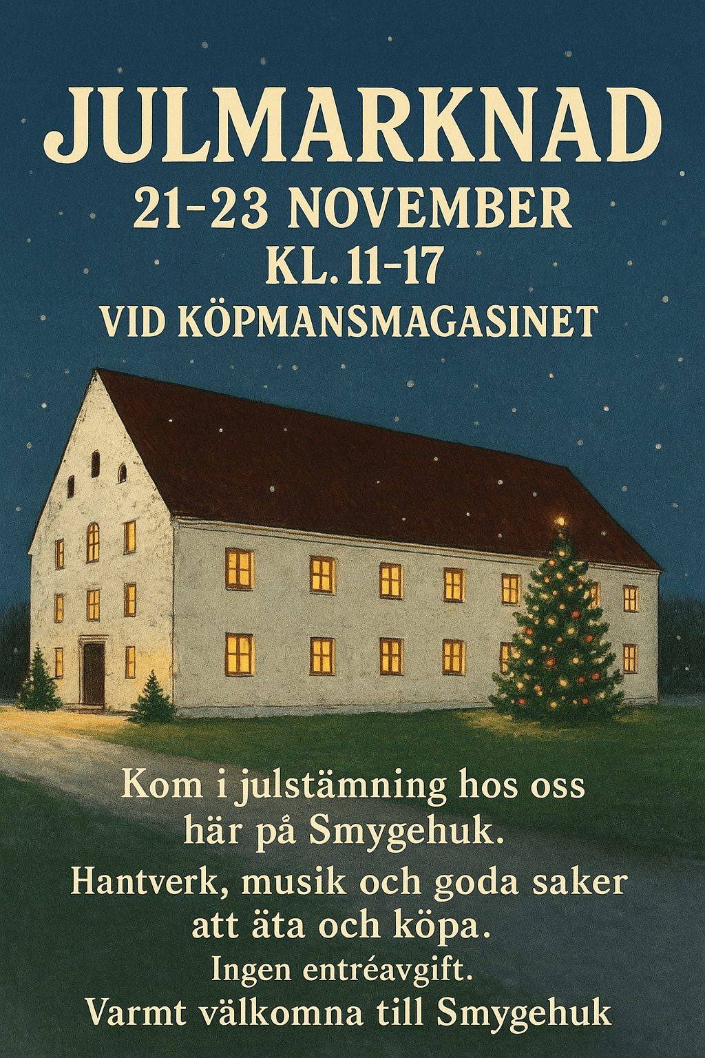 Julmarknad på Smykehuk